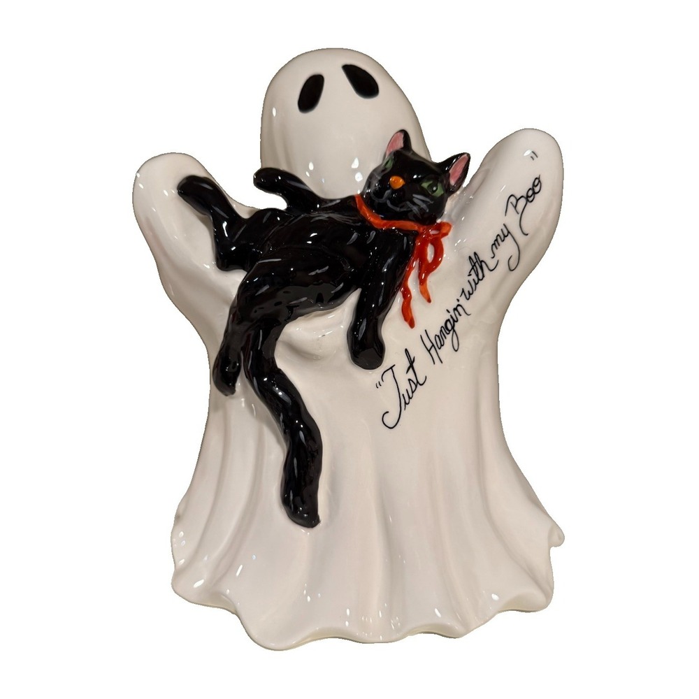 Blue Sky Clayworks GHOST CAT Halloween Figurine NEW 2025